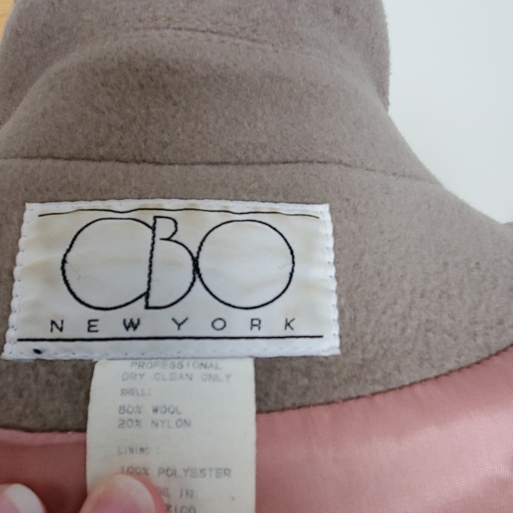 Vintage CBO NewYork Full Length Wool Coat Size 26 - Picture 7 of 8